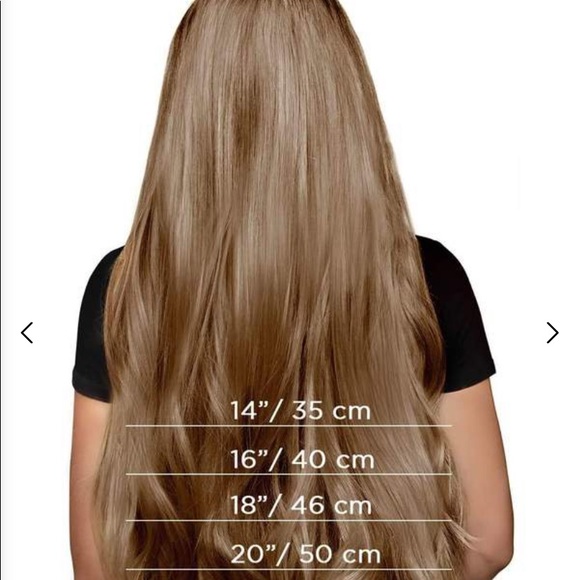 Never worn 20 inch human hair hair extensions. - Picture 2 of 5
